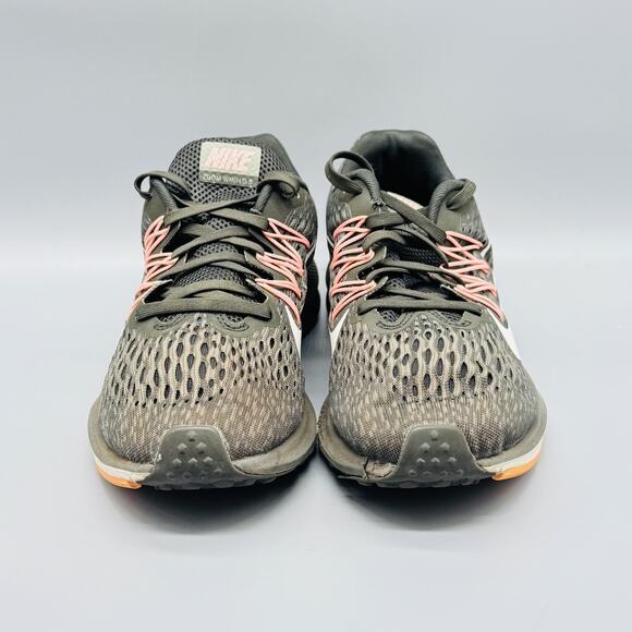 Nike Shoes Womens 7 Green Air Zoom Winflo 5 Running Mesh Athletic Sneaker - Picture 3 of 11